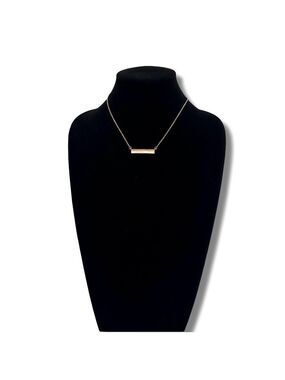BANANA REPUBLIC Mother of Pearl Gold Bar Pendant Necklace NWT​